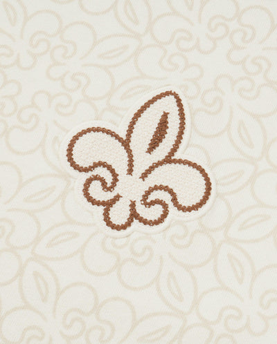 1010604-177 | MEN'S ALL-OVER PRINTED IRIS LOGO COTTON T-SHIRT | WHITE  IRIS