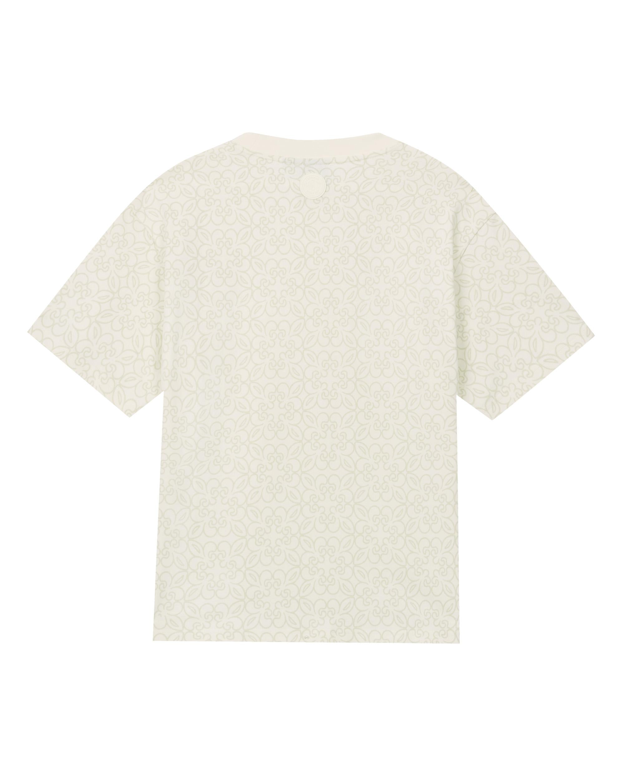 1010604-177 | MEN'S ALL-OVER PRINTED IRIS LOGO COTTON T-SHIRT | WHITE  IRIS