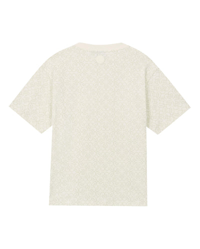 1010604-177 | MEN'S ALL-OVER PRINTED IRIS LOGO COTTON T-SHIRT | WHITE  IRIS