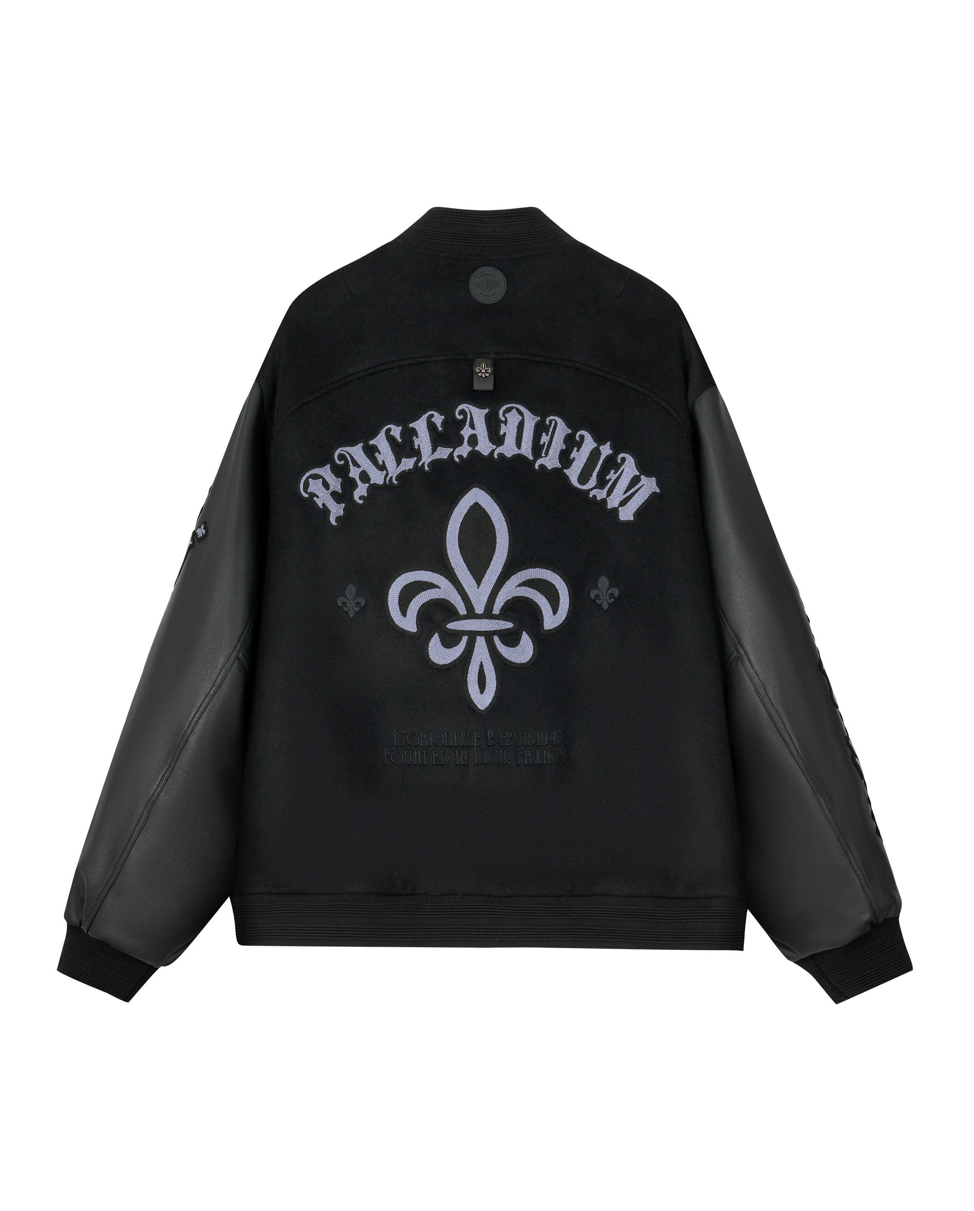 1010609-032 | MEN'S PALLADIUM LOGO COLOR BLOCKS VARSITY JACKET | TAP SHOE