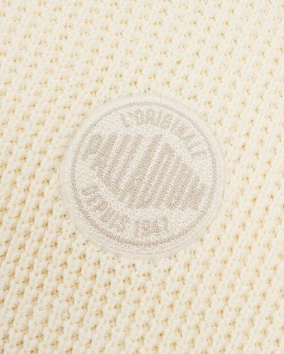 1010611-264 | MEN'S PALLADIUM LOGO WAFFLE PATTERN SWEATER | SWEET CORN