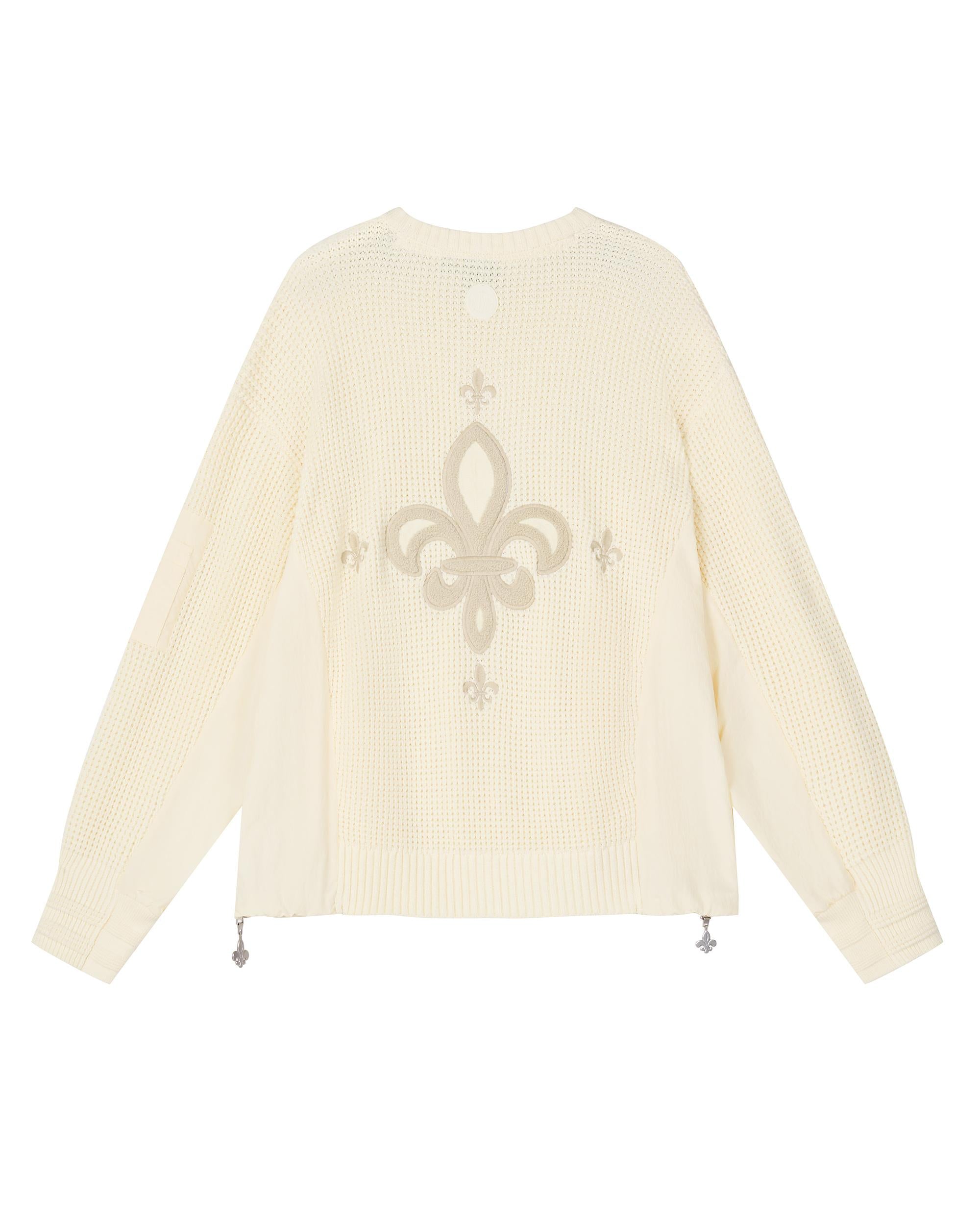 1010611-264 | MEN'S PALLADIUM LOGO WAFFLE PATTERN SWEATER | SWEET CORN