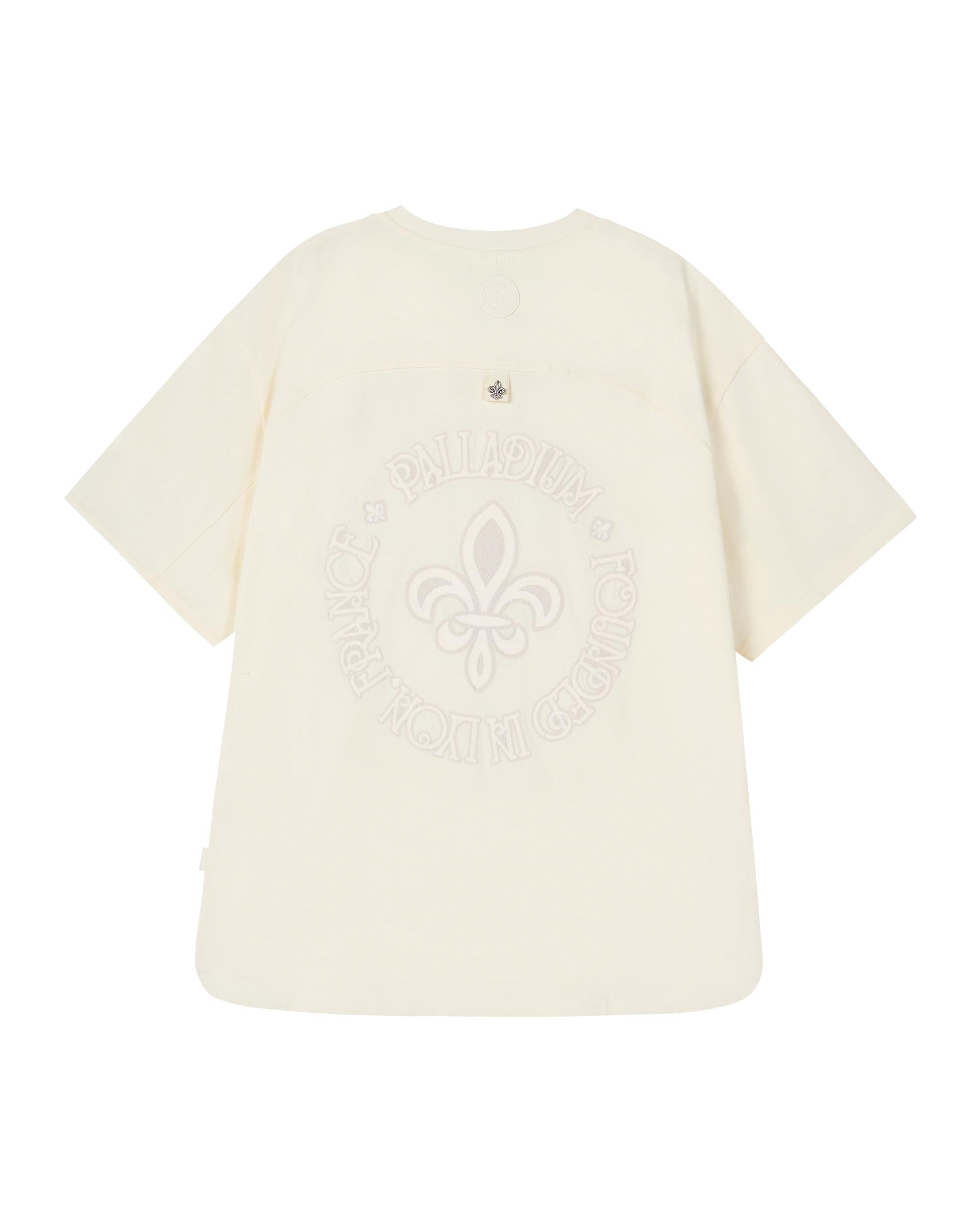 1010614-232 | MEN'S PALLADIUM IRIS LOGO LOOSE FIT COTTON T-SHIRT | VANILLA ICE