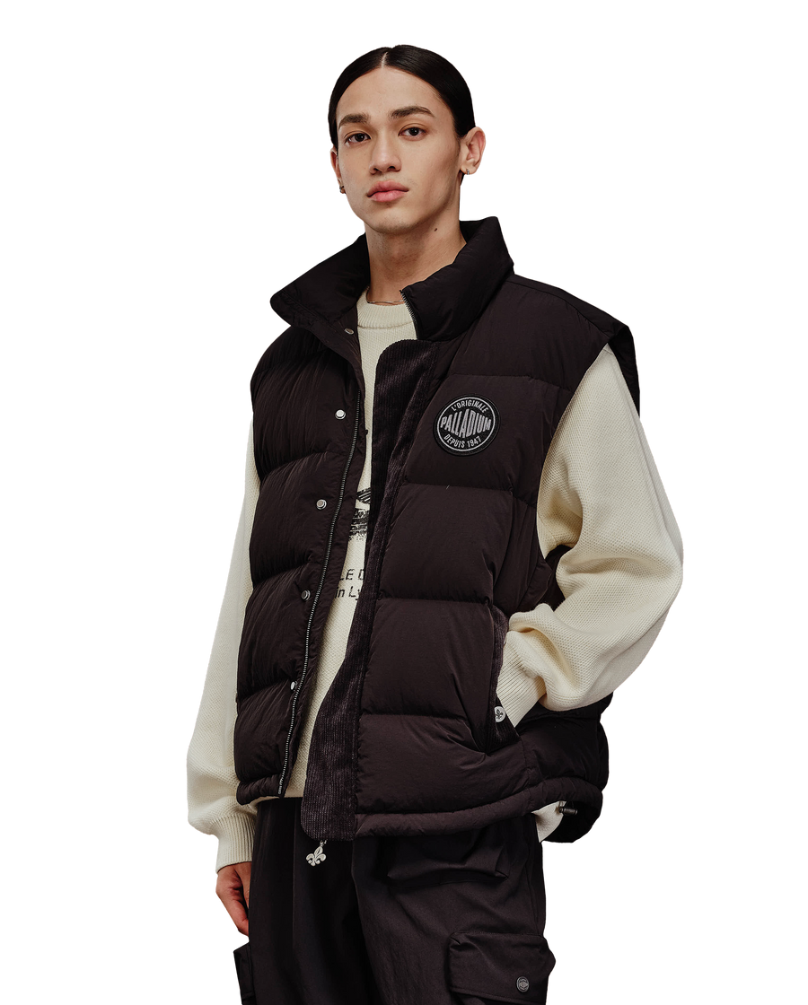 1010615-032 | MEN'S PALLADIUM LOGO DOWN VEST | TAP SHOE