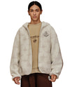 1010619-948 | MEN'S ALL-OVER IRIS LOGO FUZZY COTTON JACKET