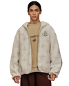 1010619-948 | MEN'S ALL-OVER IRIS LOGO FUZZY COTTON JACKET