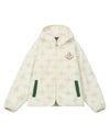 1010619-948 | MEN'S ALL-OVER IRIS LOGO FUZZY COTTON JACKET