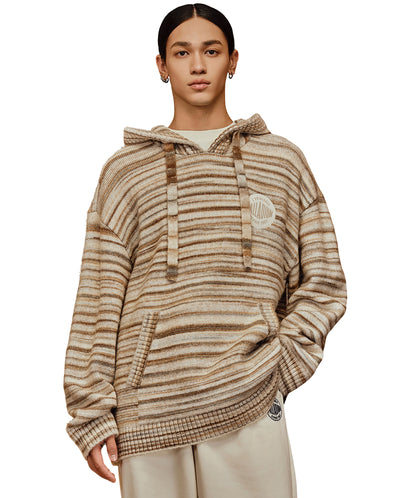 1010676-741 | MEN'S PALLADIUM LOGO STRIPED HOODED SWEATER