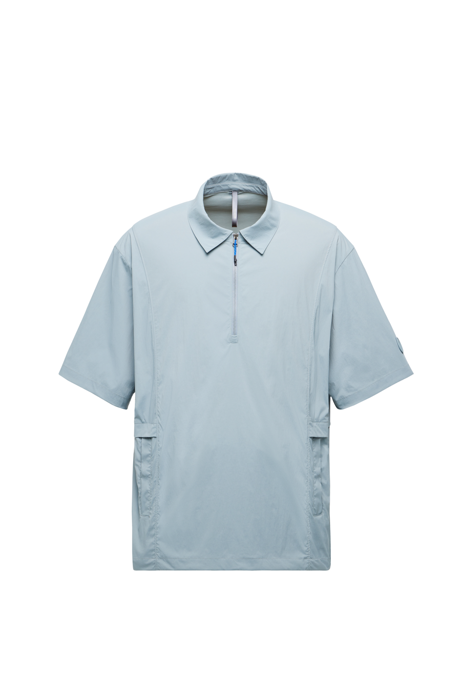 1011127-023 | WOVEN POLO SL | BLUE GRAY