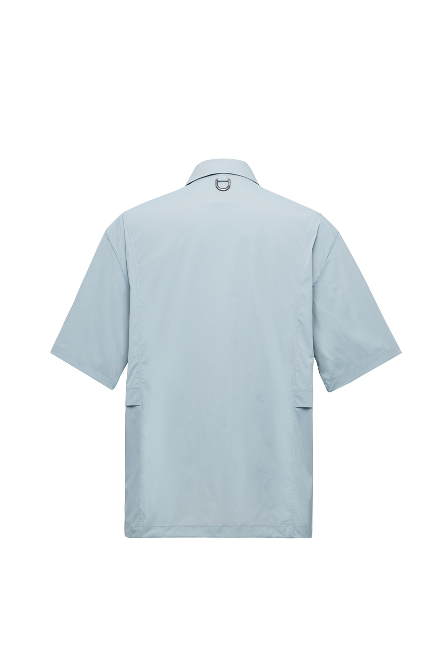 1011127-023 | WOVEN POLO SL | BLUE GRAY