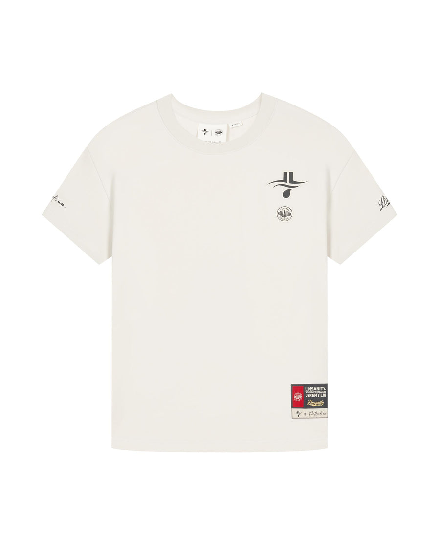 1011217-233 | MEN'S PALLADIUM X JEREMY LIN LINSANITY T-SHIRT | BONE WHITE