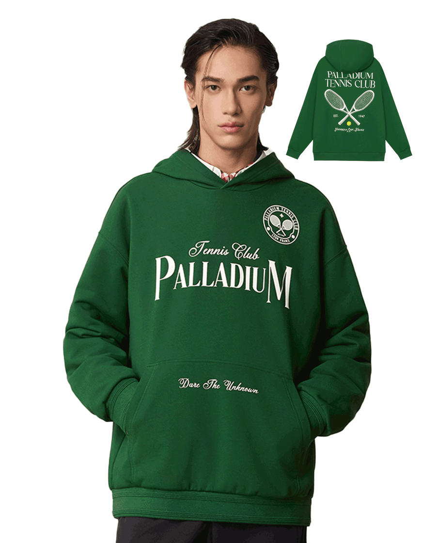 1011264-375 | MEN'S PALLADIUM TENNIS CLUB HOODIE | BLACKISH GRN
