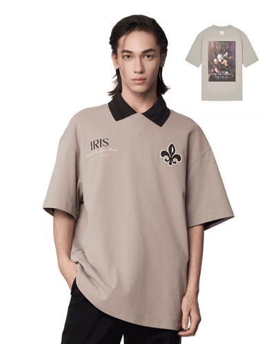 1011280-050 | MEN'S IRIS LOGO VINTAGE LOOSE FIT T-SHIRT | MOON ROCK