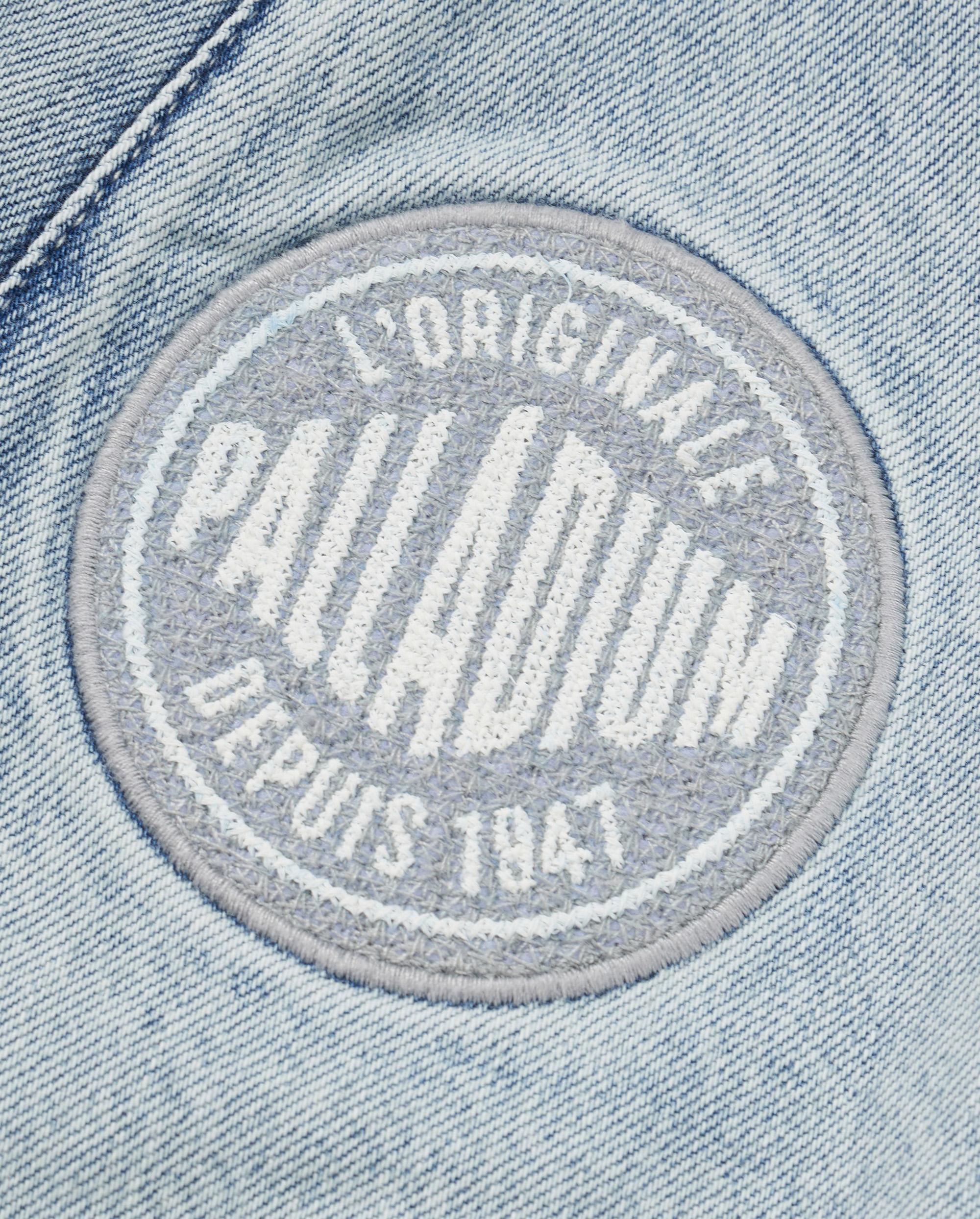 1011285-070 | MEN'S PALLADIUM LOGO DROPPED SHOULDER DENIM JACKET | NORTHERN DROPLET