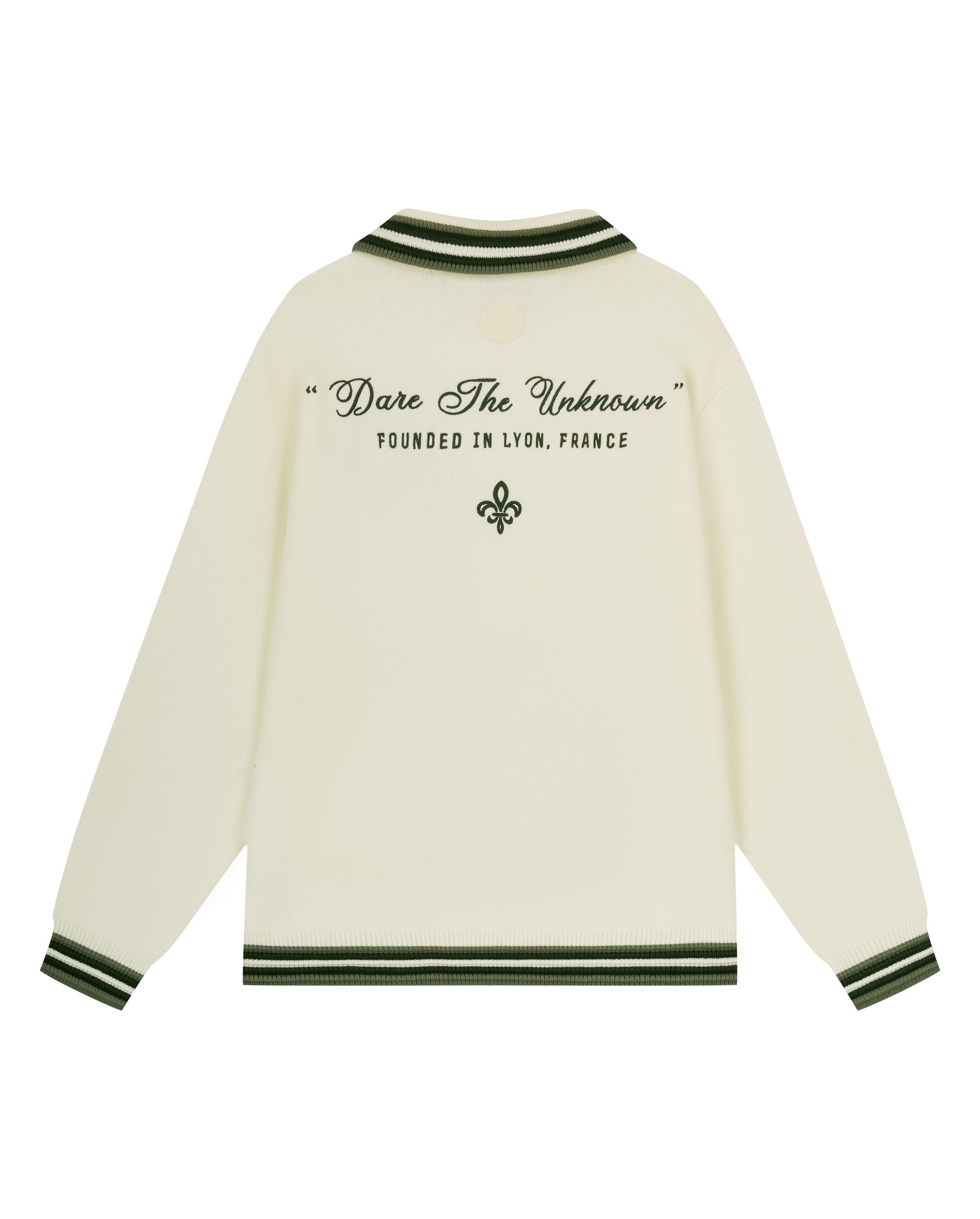 1011287-232 | MEN'S TENNIS CLUB HALF-ZIP POLO SWEATSHIRT | VANILLA ICE