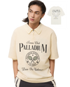 1011301-262 | MEN'S TENNIS CLUB LOGO LOOSE FIT COTTON T-SHIRT | MARSHMALLOW