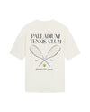 1011301-262 | MEN'S TENNIS CLUB LOGO LOOSE FIT COTTON T-SHIRT | MARSHMALLOW