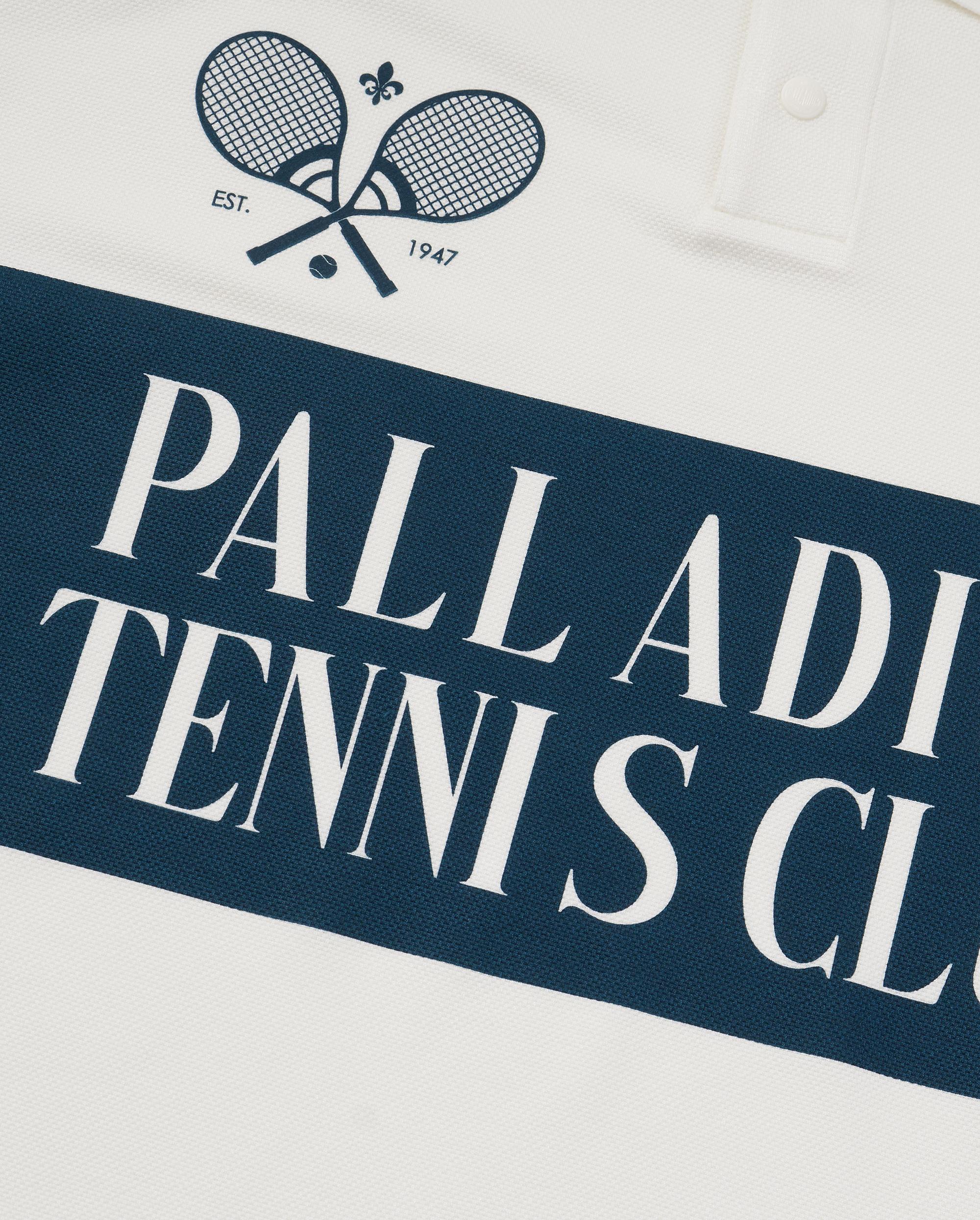 1011304-110 | MEN'S LOGO COLOR BLOCKS SIDE STRIPED POLO SHIRT | WHITE/BLUE