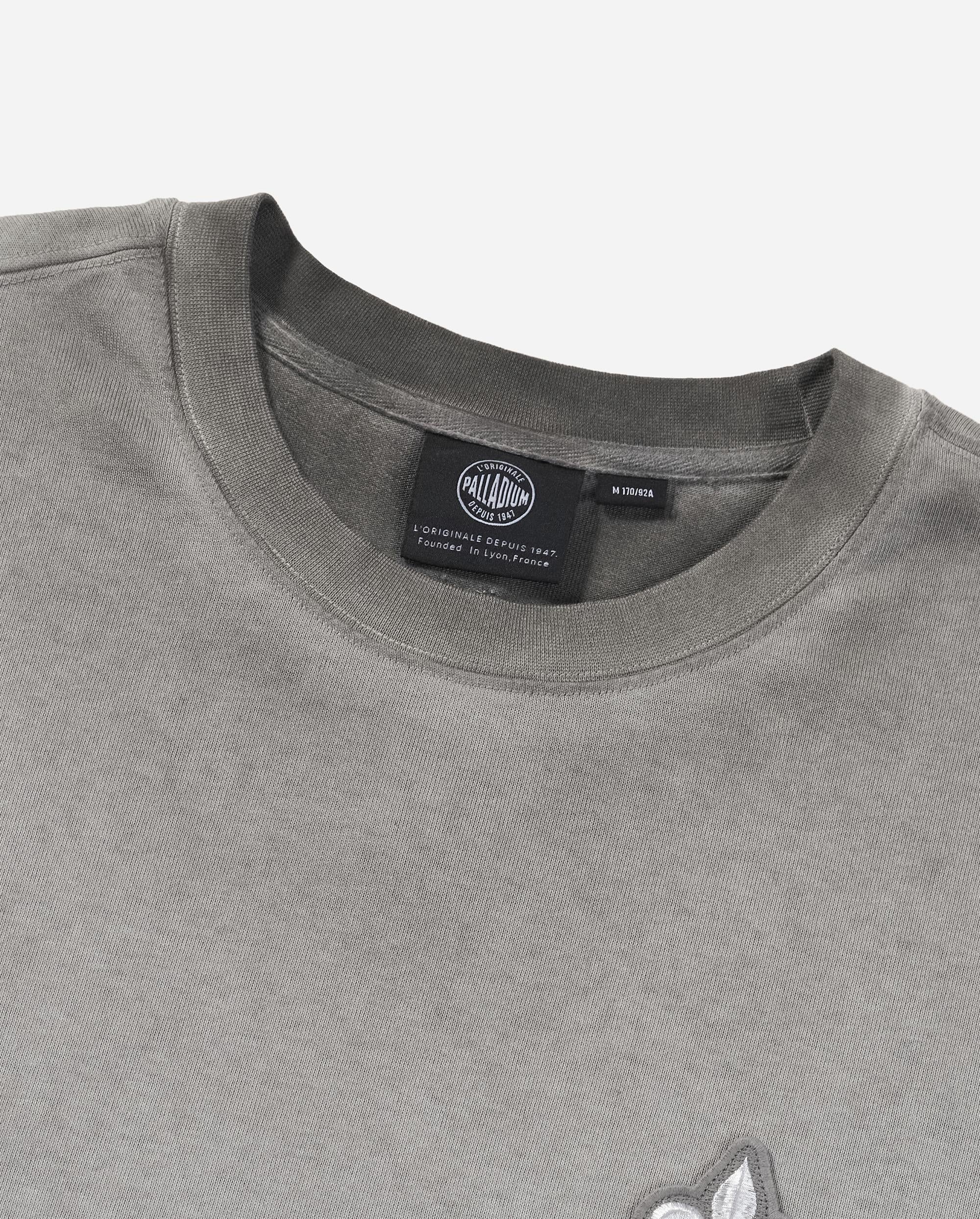 1011314-065 | MEN'S EMBROIDERED IRIS LOGO WASHED COTTON T-SHIRT | PALOMA