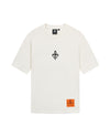 1011317-262 | MEN'S IRIS LOGO LOOSE FIT COTTON T-SHIRT | MARSHMALLOW
