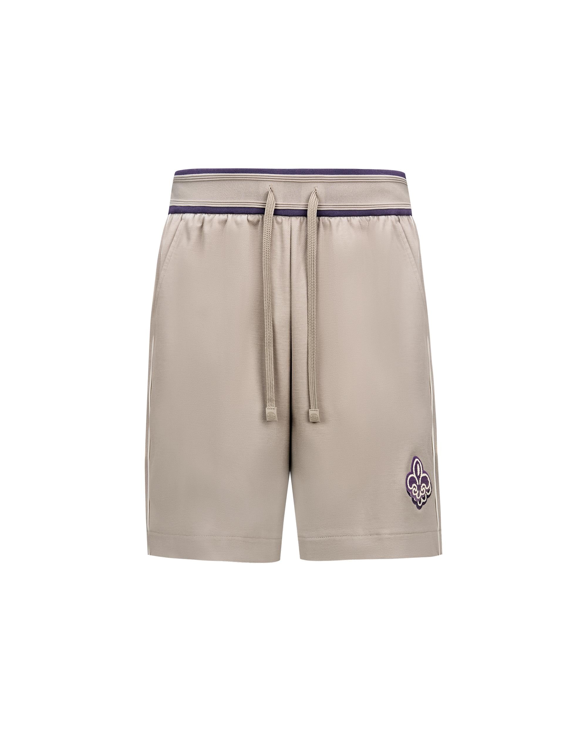 1011323-050 | MEN'S IRIS LOGO LOOSE FIT SIDE STRIPES SHORTS | MOON ROCK