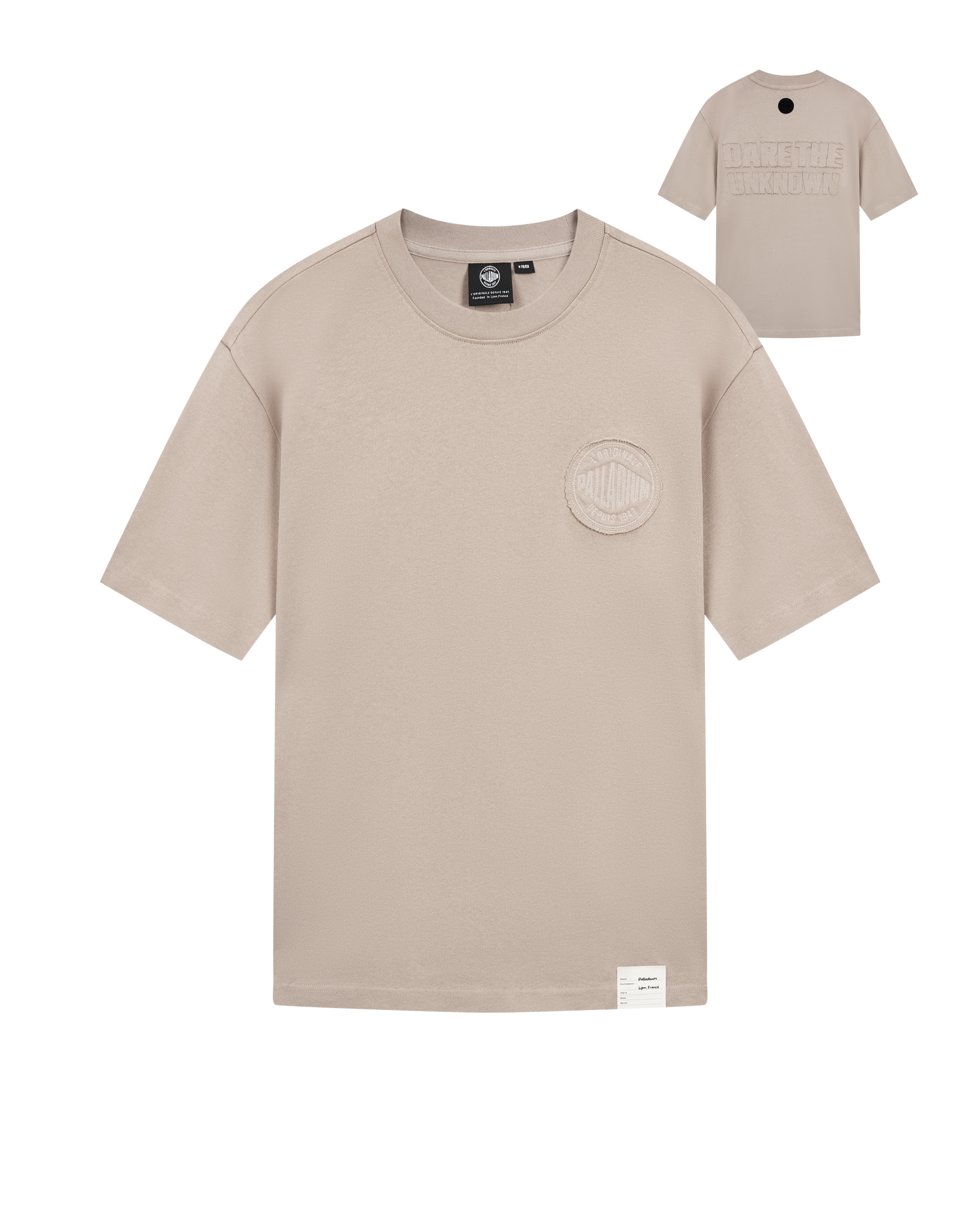 1011327-050 | MEN'S PALLADIUM LOOSE FIT COTTON T-SHIRT | MOON ROCK