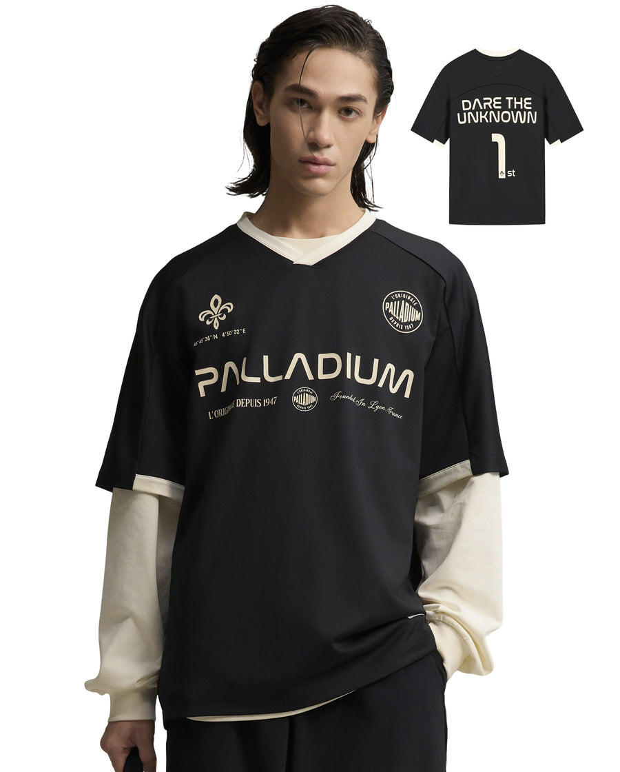 1011331-032 | MEN'S LOGO VINTAGE LOOSE FIT COLOR BLOCKS T-SHIRT | TAP SHOE