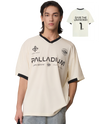 1011331-262 | MEN'S LOGO VINTAGE LOOSE FIT COLOR BLOCKS T-SHIRT | MARSHMALLOW