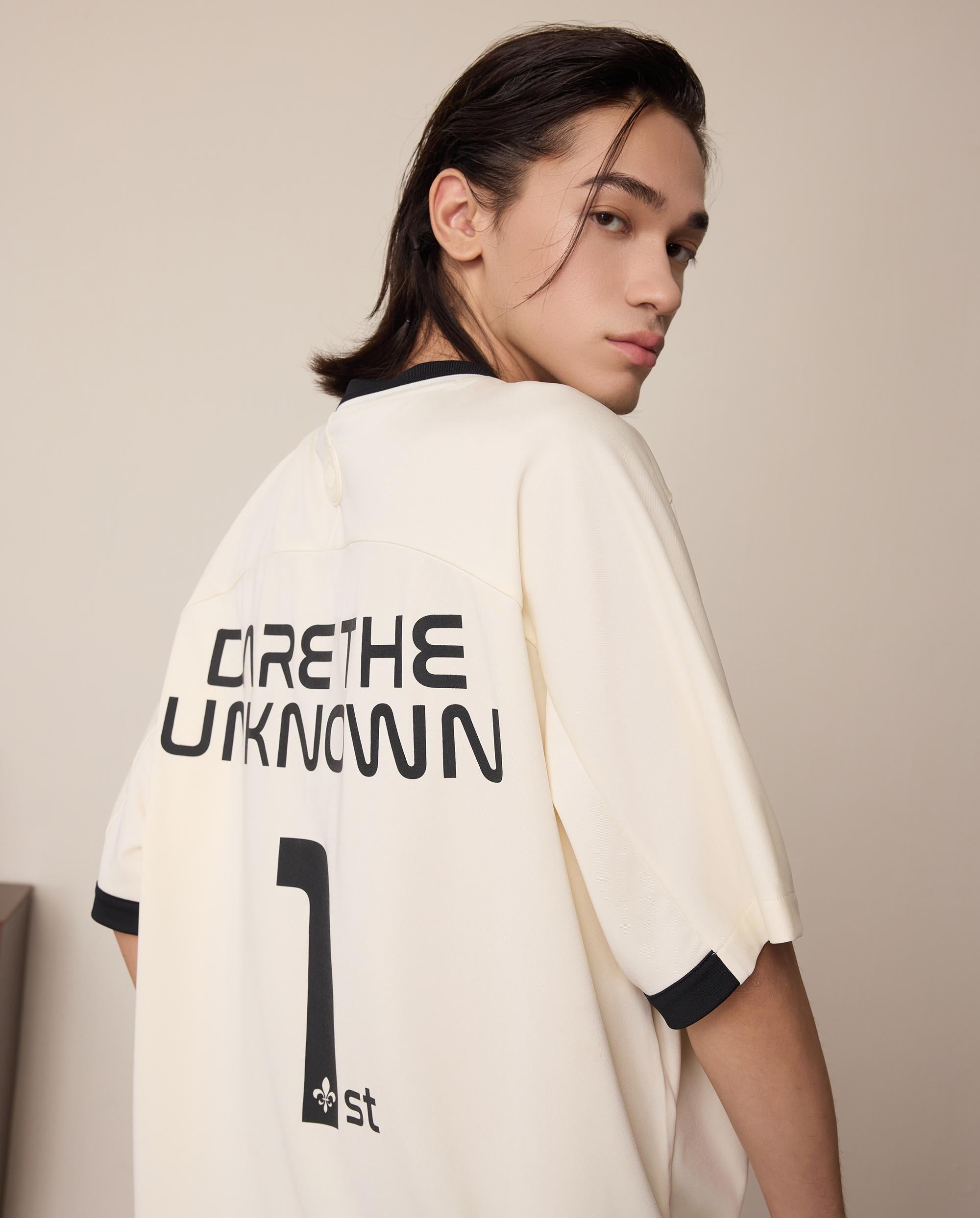 1011331-262 | MEN'S LOGO VINTAGE LOOSE FIT COLOR BLOCKS T-SHIRT | MARSHMALLOW