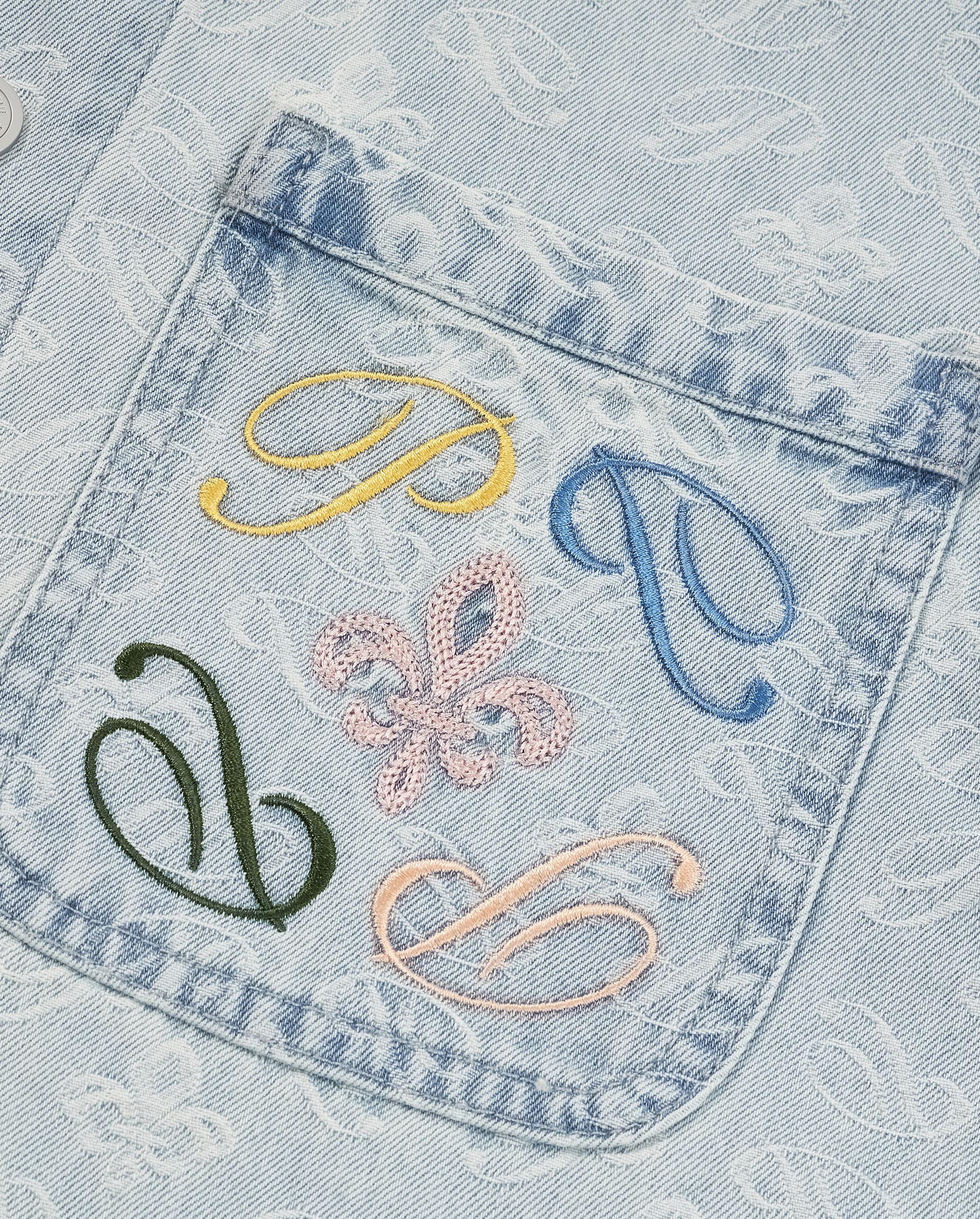 1011336-441 | MEN'S ALL-OVER IRIS LOGO COTTON SHIRTS | SKYWRITING