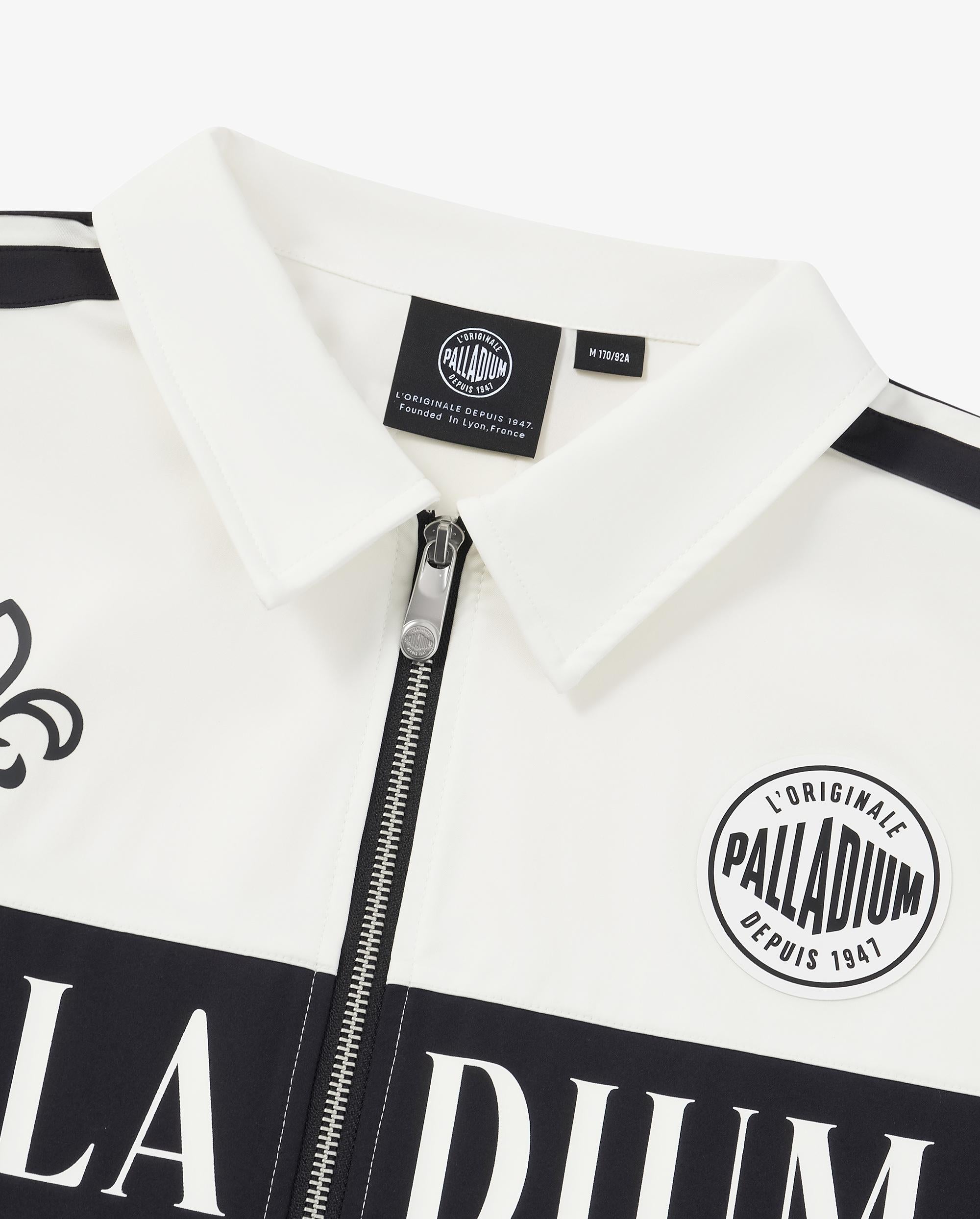 1011340-262 | MEN'S VINTAGE COLOR BLOCKS SIDE STRIPED JACKET | MARSHMALLOW