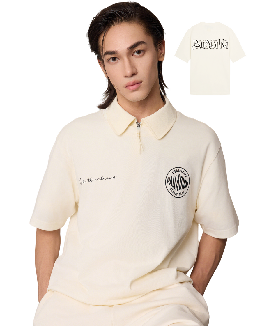 1011346-262 | MEN'S PALLADIUM LOGO LOOSE FIT T-SHIRT | MARSHMALLOW