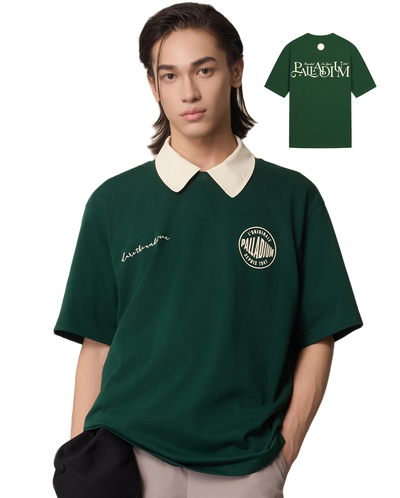 1011346-375 | MEN'S PALLADIUM LOGO LOOSE FIT T-SHIRT | BLACKISH GRN