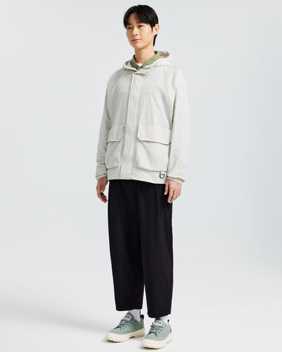 1011528-090 | MEN'S CARGO HOODED JACKET | GLACIER GREY