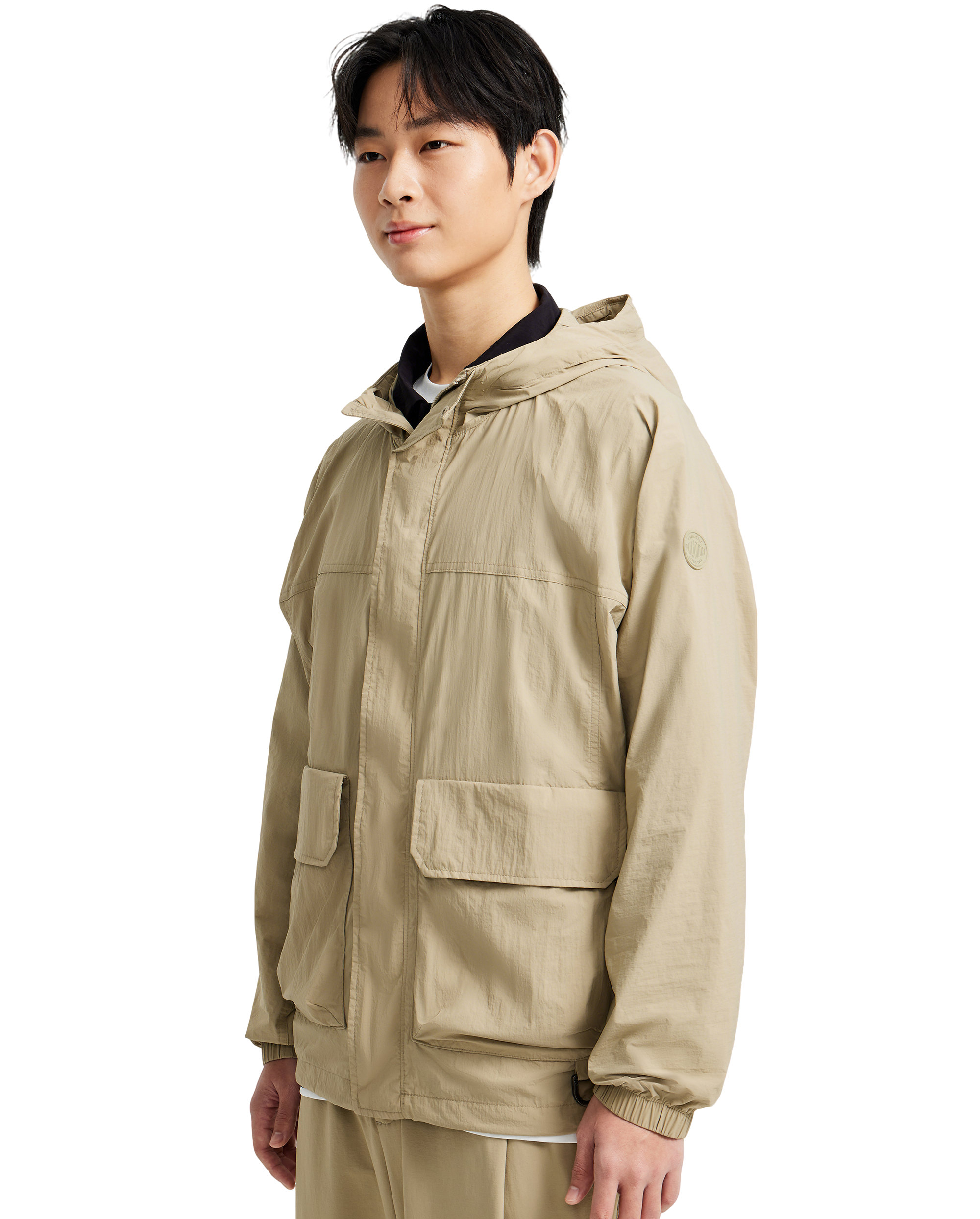 1011528-257 | MEN'S CARGO HOODED JACKET | WARM SAND