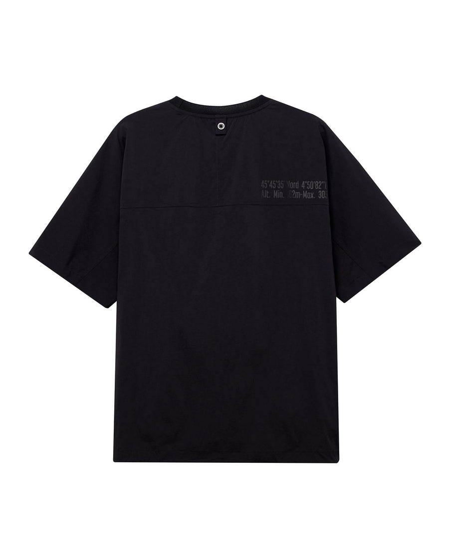 1011529-008 | MEN'S LOOSE FIT DROPPED SHOULDERS T-SHIRT | BLACK