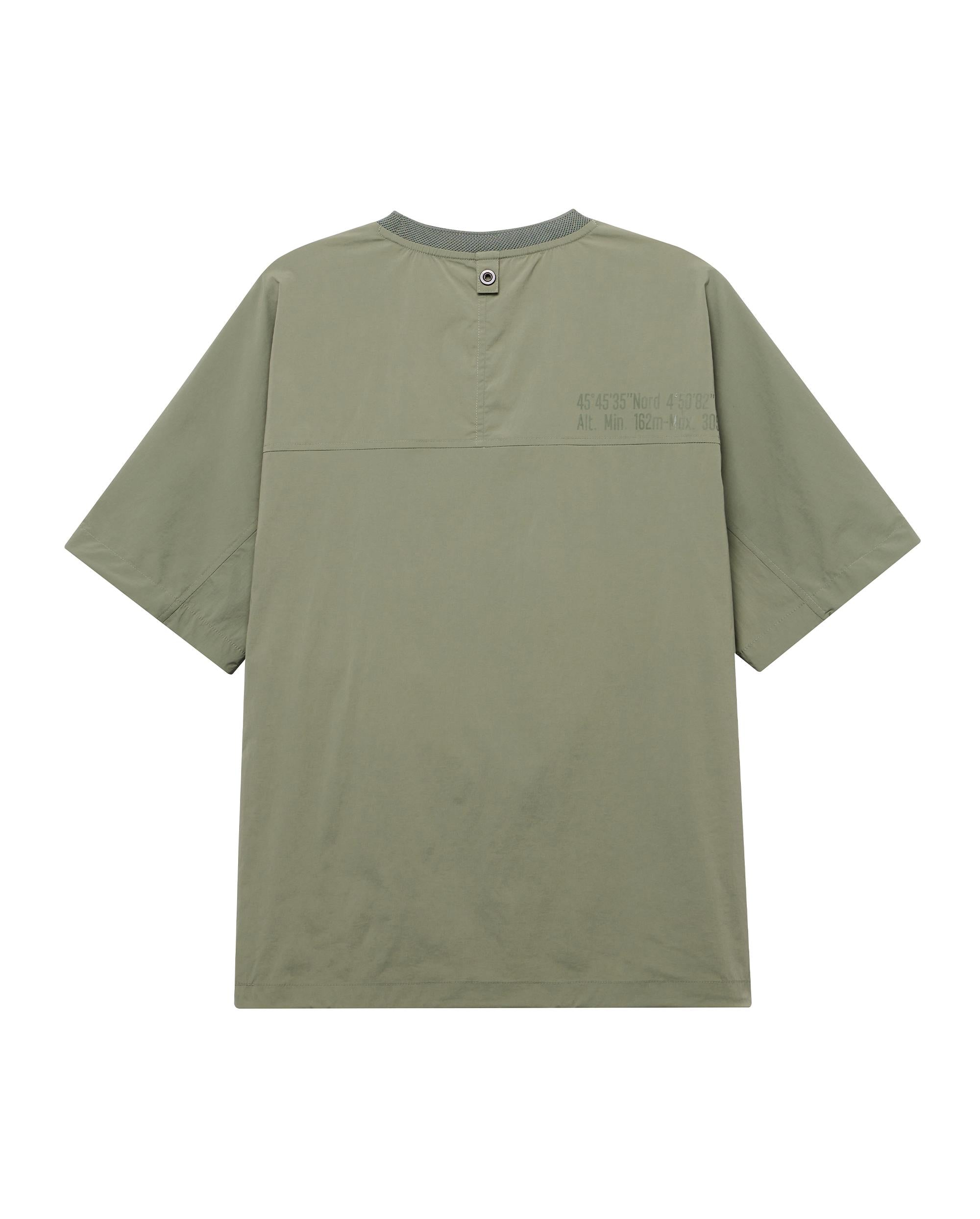 1011529-309 | MEN'S LOOSE FIT DROPPED SHOULDERS T-SHIRT | OLIVE GREEN