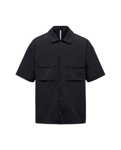 1011531-008 | MEN'S DROPPED SHOULDERS SHORT SLEEVES SHIRT | BLACK