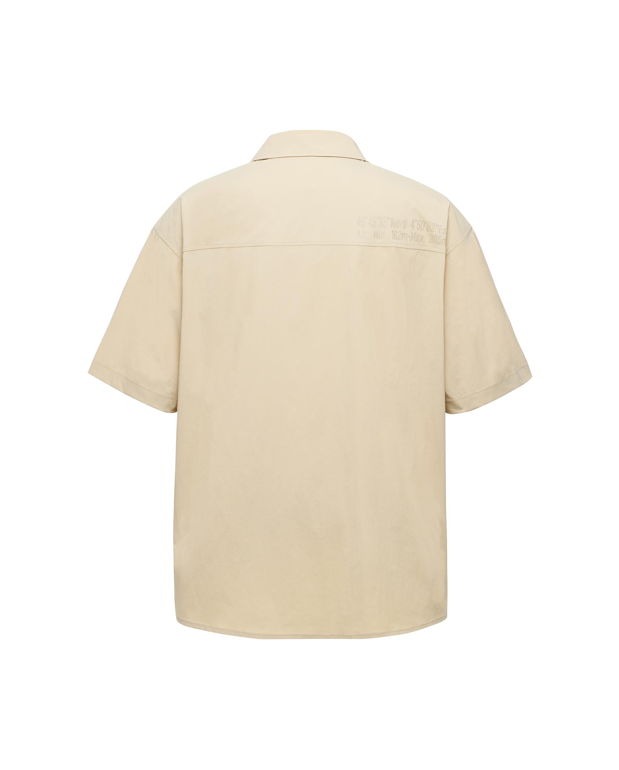 1011531-264 | MEN'S DROPPED SHOULDERS SHORT SLEEVES SHIRT | CHALK