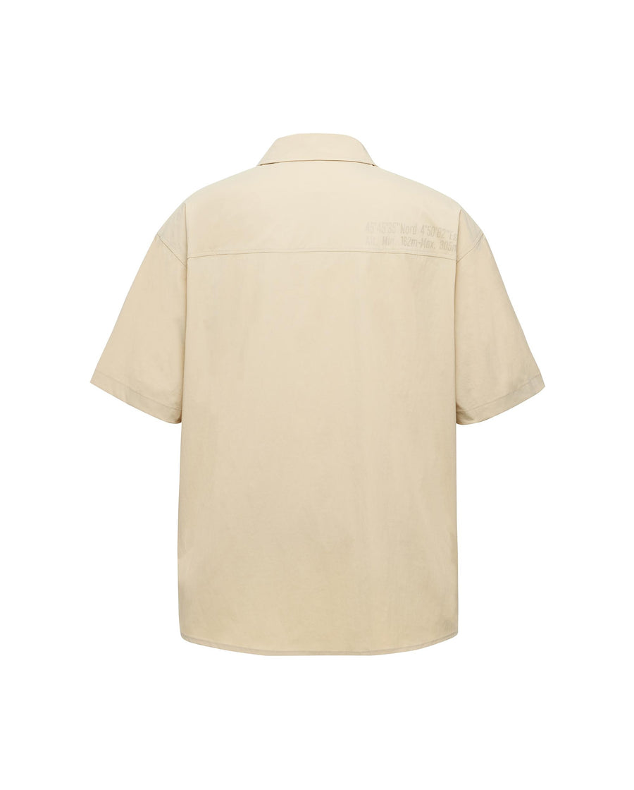 1011531-264 | MEN'S DROPPED SHOULDERS SHORT SLEEVES SHIRT | CHALK