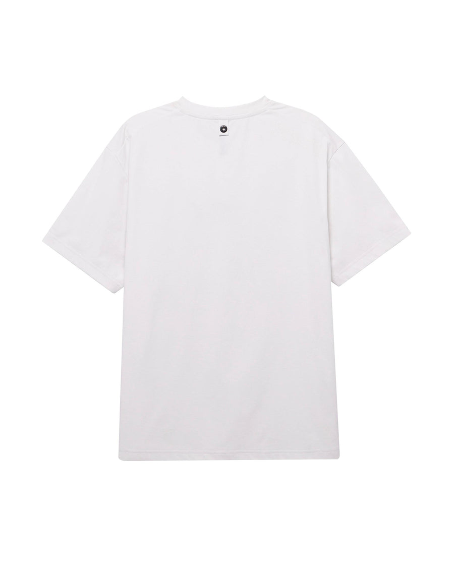 1011533-106 | MEN'S LOGO HENLEY COLLAR POCKET T-SHIRT | GREY WHITE