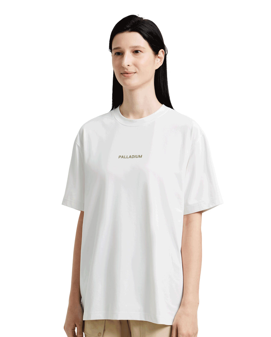 1011535-106 | MEN'S PALLADIUM LOGO T-SHIRT | GREY WHITE