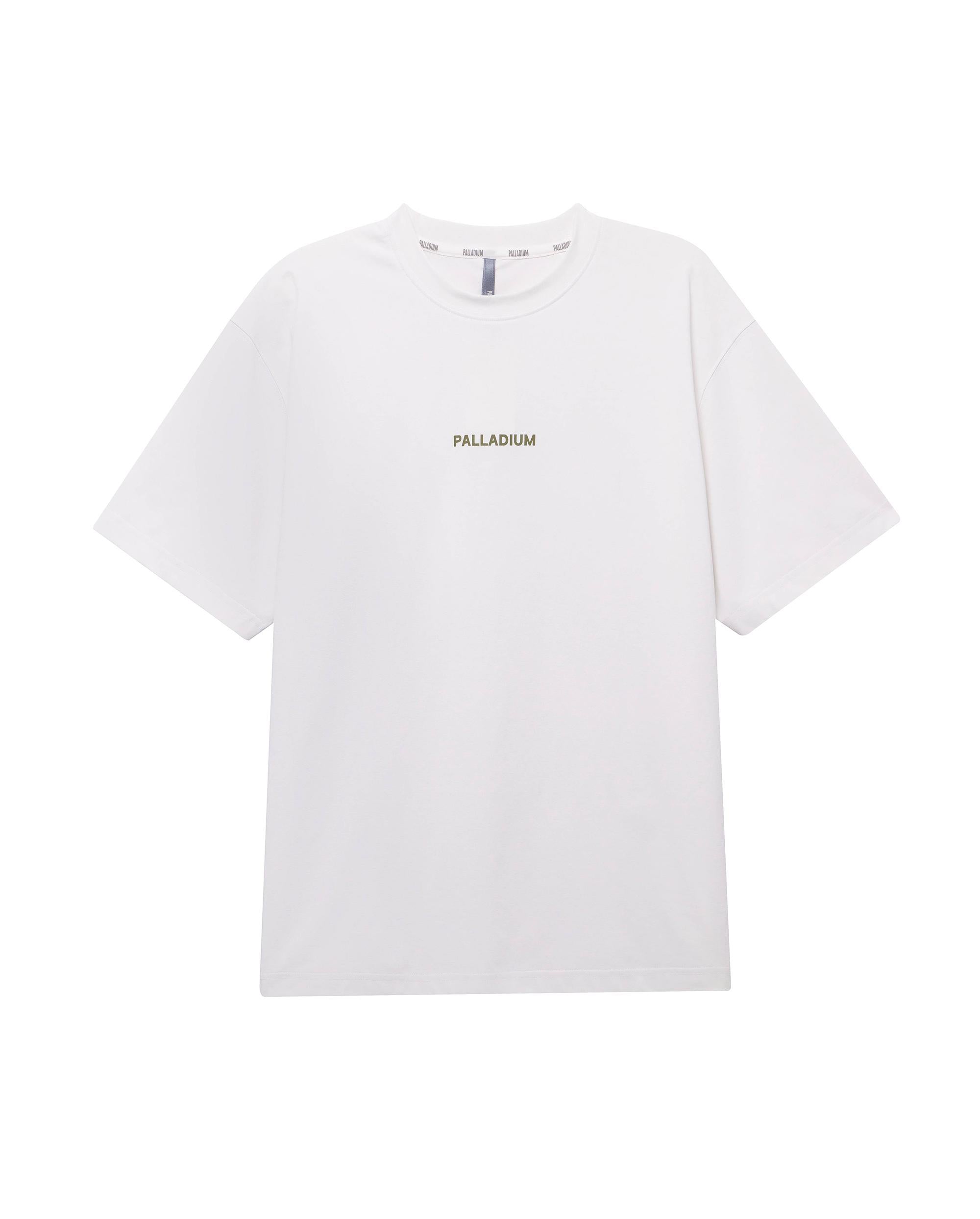 1011535-106 | MEN'S PALLADIUM LOGO T-SHIRT | GREY WHITE