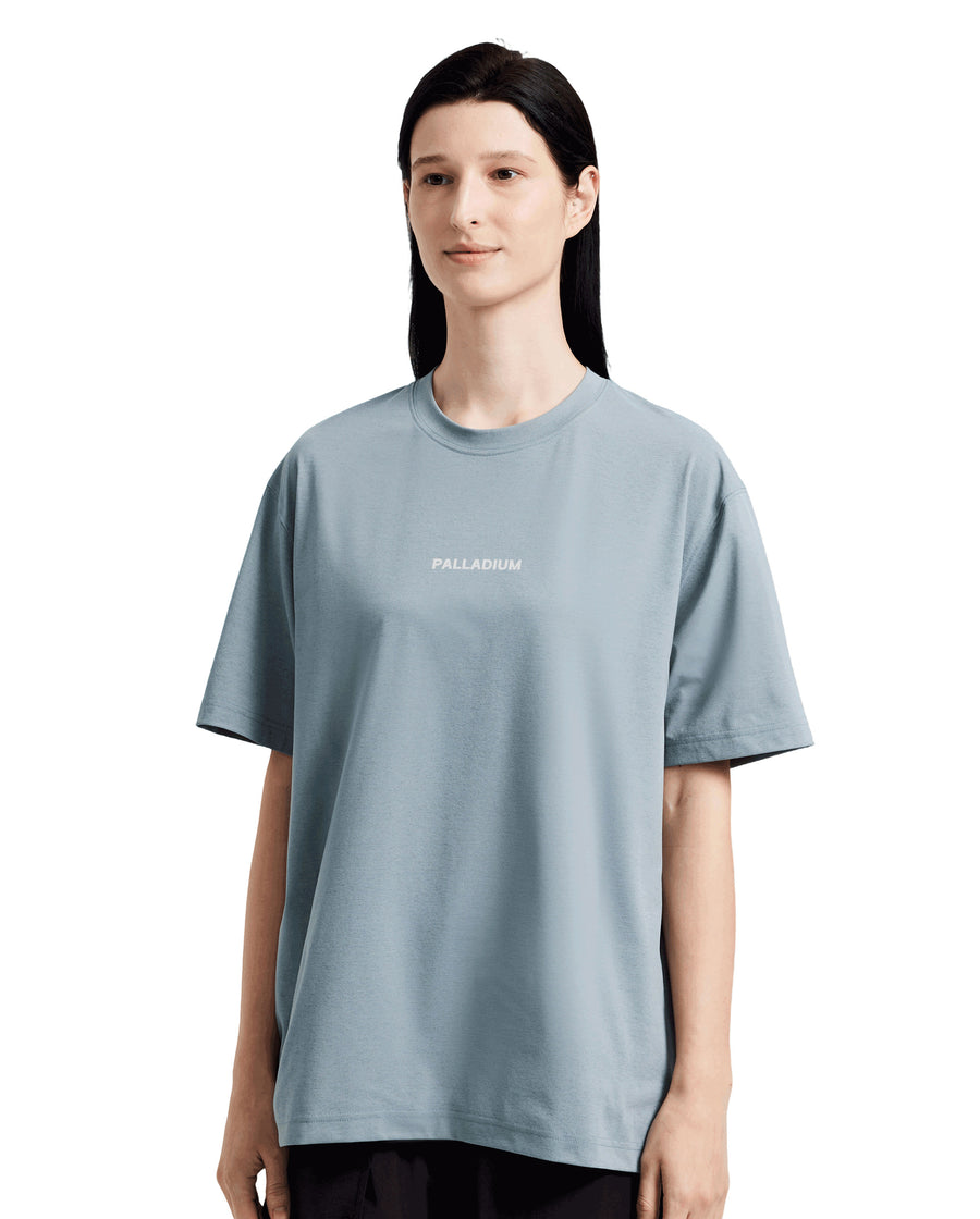 1011535-469 | MEN'S PALLADIUM LOGO T-SHIRT | BLUE GREY