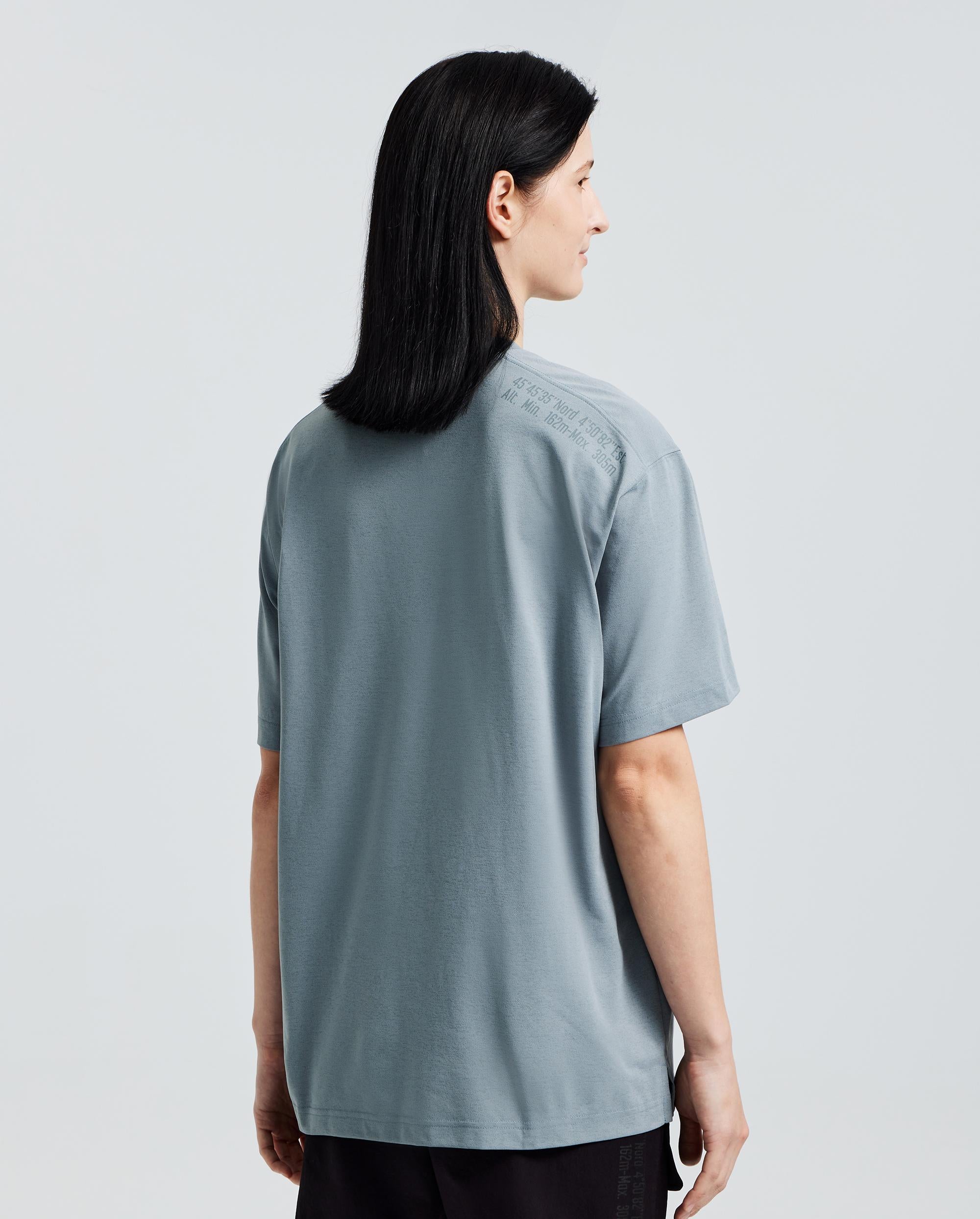 1011535-469 | MEN'S PALLADIUM LOGO T-SHIRT | BLUE GREY