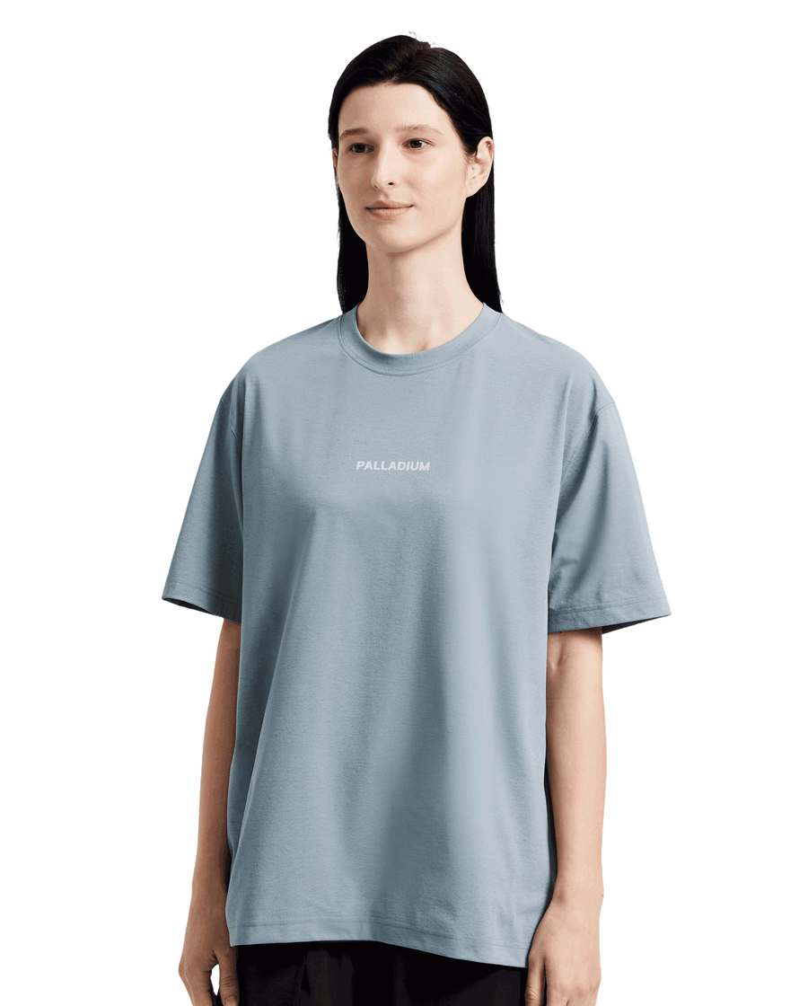 1011535-469 | MEN'S PALLADIUM LOGO T-SHIRT | BLUE GREY