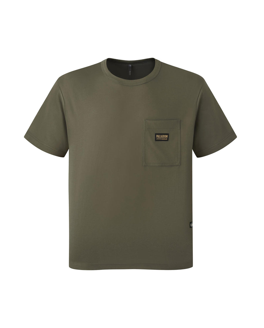 1011710-309 | MEN'S PALLADIUM LOGO POCKET T-SHIRT | OLIVE GREEN