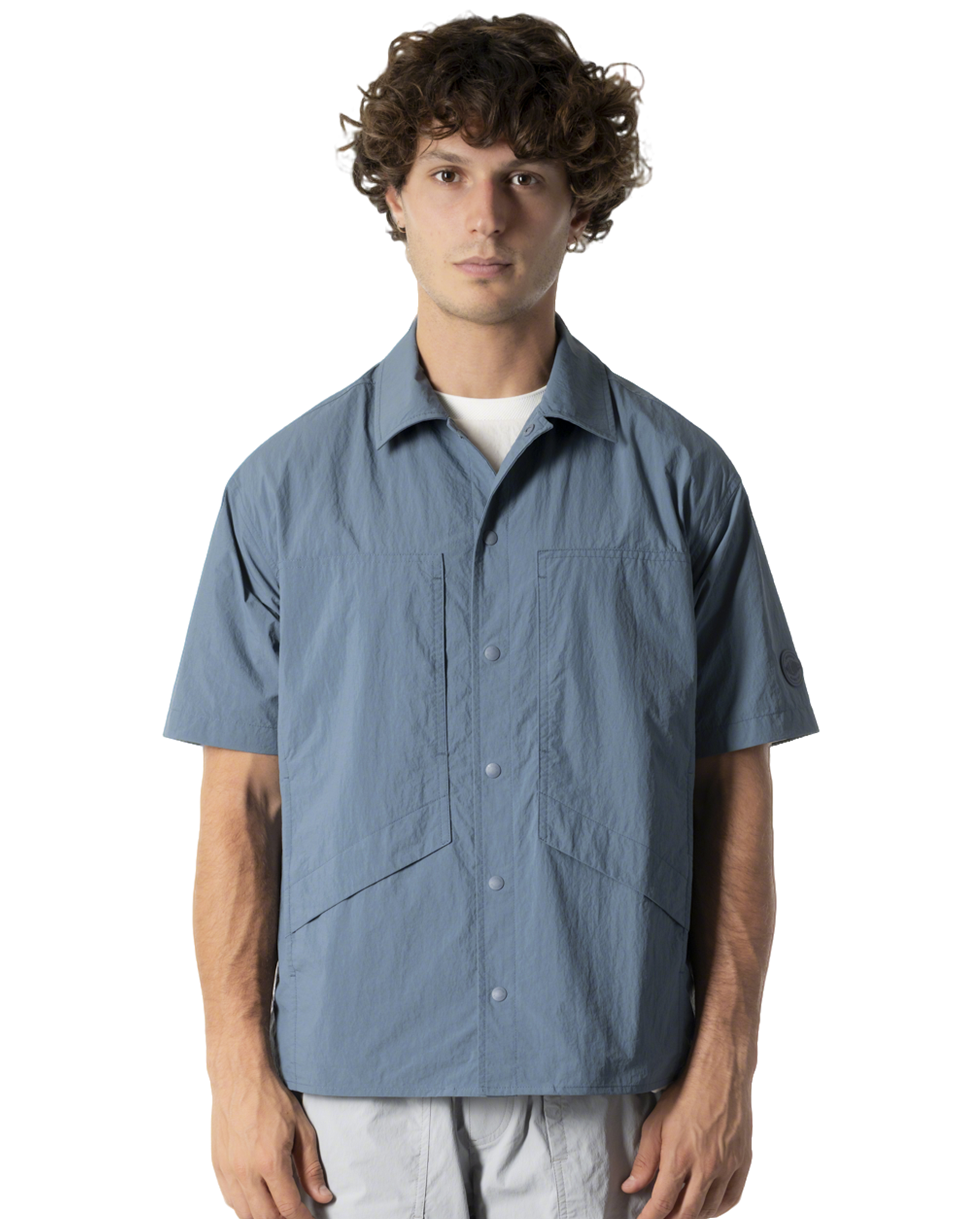 1011728-441 | MEN'S SHORT SLEEVES SHIRT | DUSTED BLUE