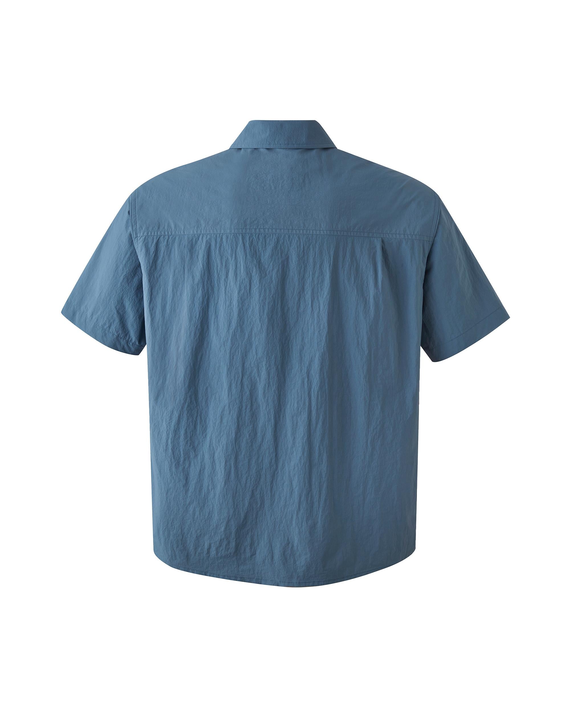 1011728-441 | MEN'S SHORT SLEEVES SHIRT | DUSTED BLUE