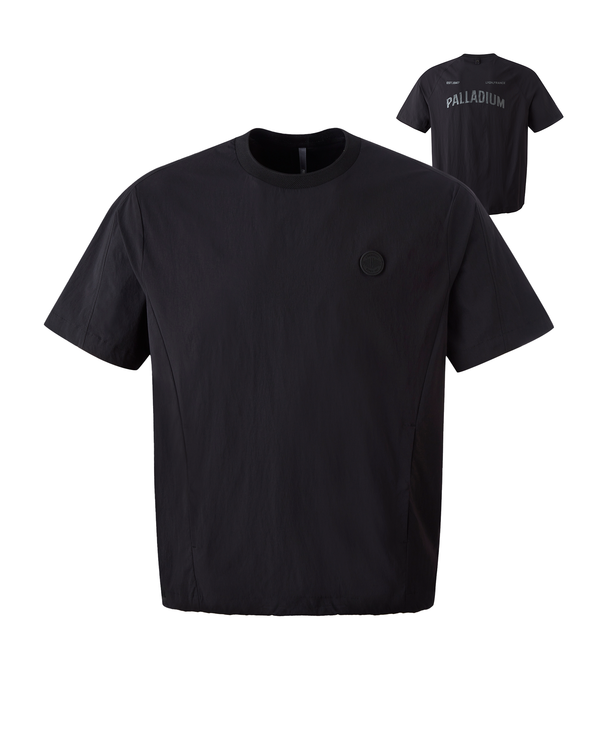 1011730-008 | MEN'S PALLADIUM LOGO SHORT SLEEVES T-SHIRT | BLACK